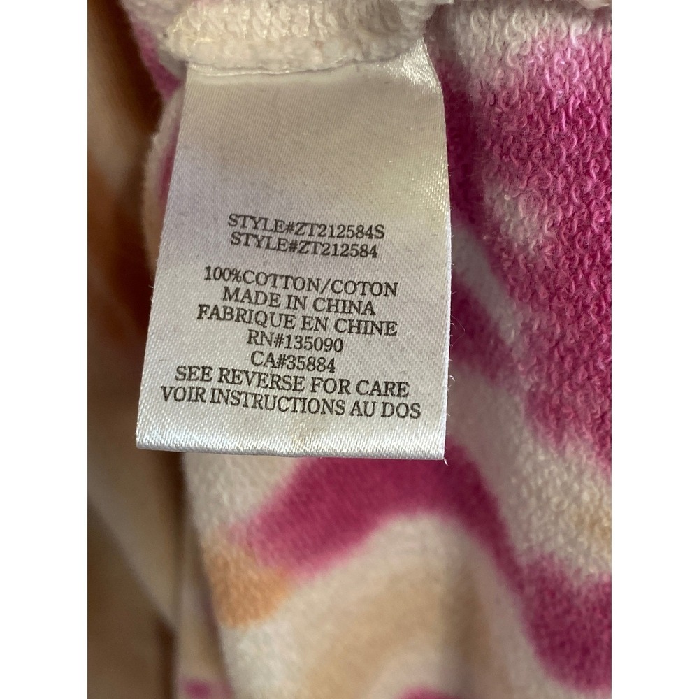 Z Supply Tie Dye Scoop Neck Sweatshirt Women L Crop Relaxed Dolman Sleeve Soft - Picture 6 of 7